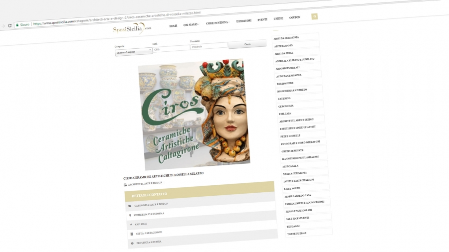 Ciros Ceramiche su SposiSicilia.com